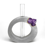 Wooden propagation station with glass vases, self-watering planter - House of Avana