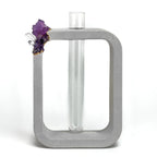 Wooden propagation station with glass vases, self-watering planter - House of Avana