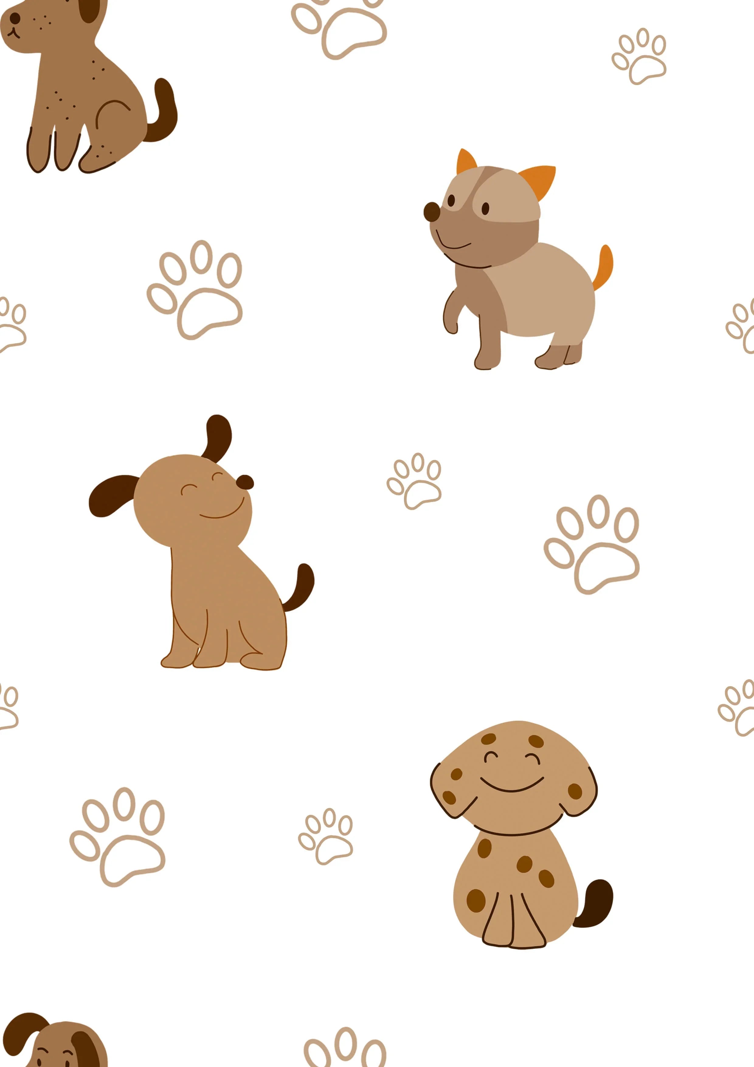 Cute Dog Paw Printed Canopy - House Of Avana