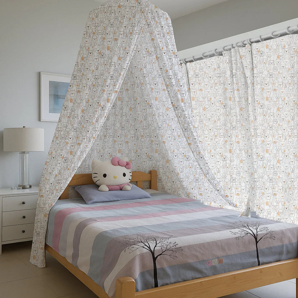 Cute Dogs Printed Canopy - House Of Avana