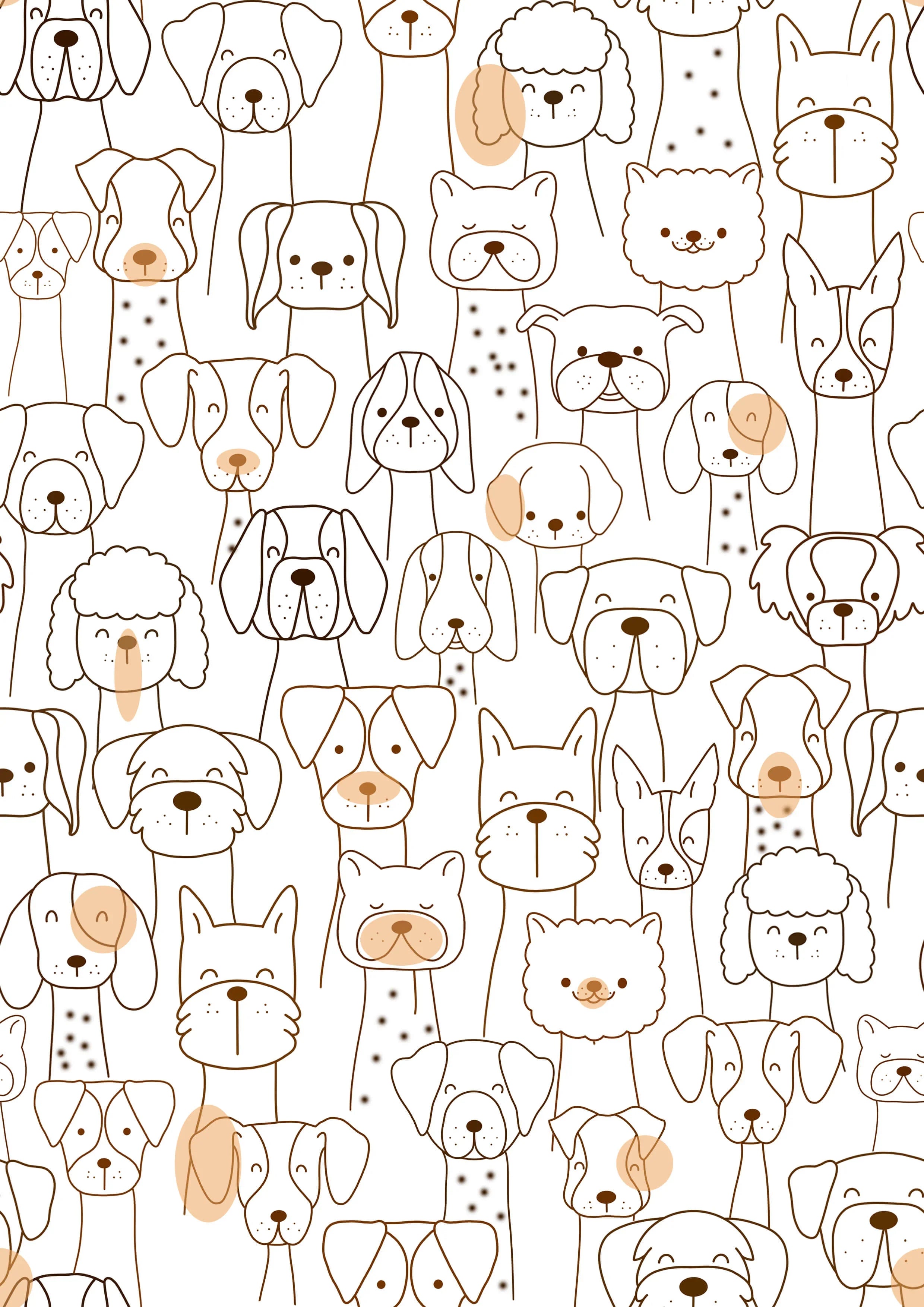 Cute Dogs Printed Canopy - House Of Avana