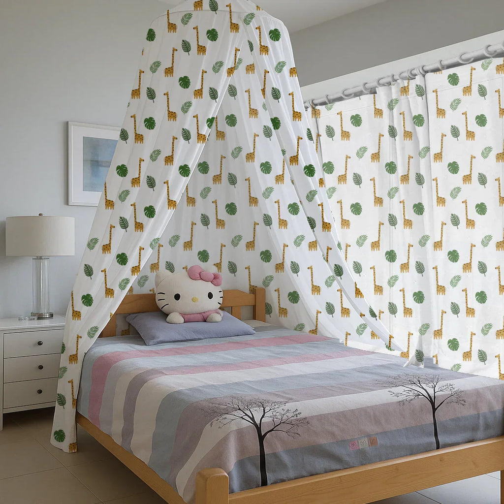 Cute Giraffe Printed Canopy - House Of Avana