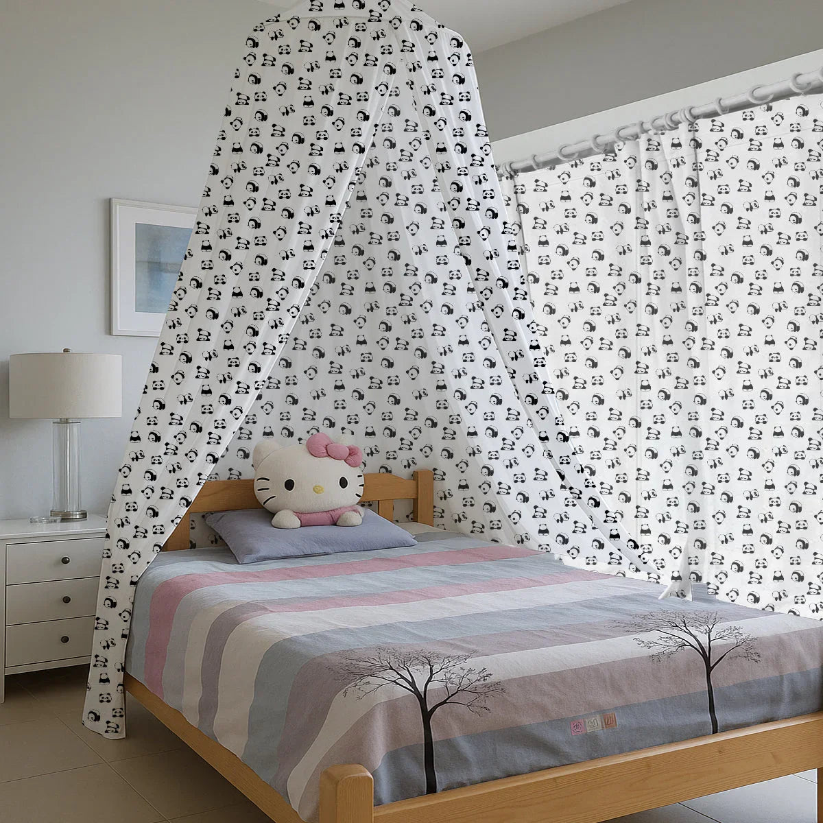 Cute-panda Printed Canopy - House Of Avana