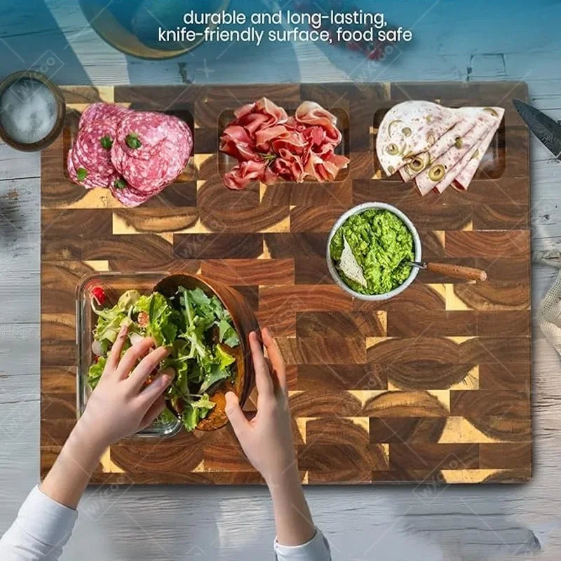 Cutting Board - Double-sided Wooden Acacia Large