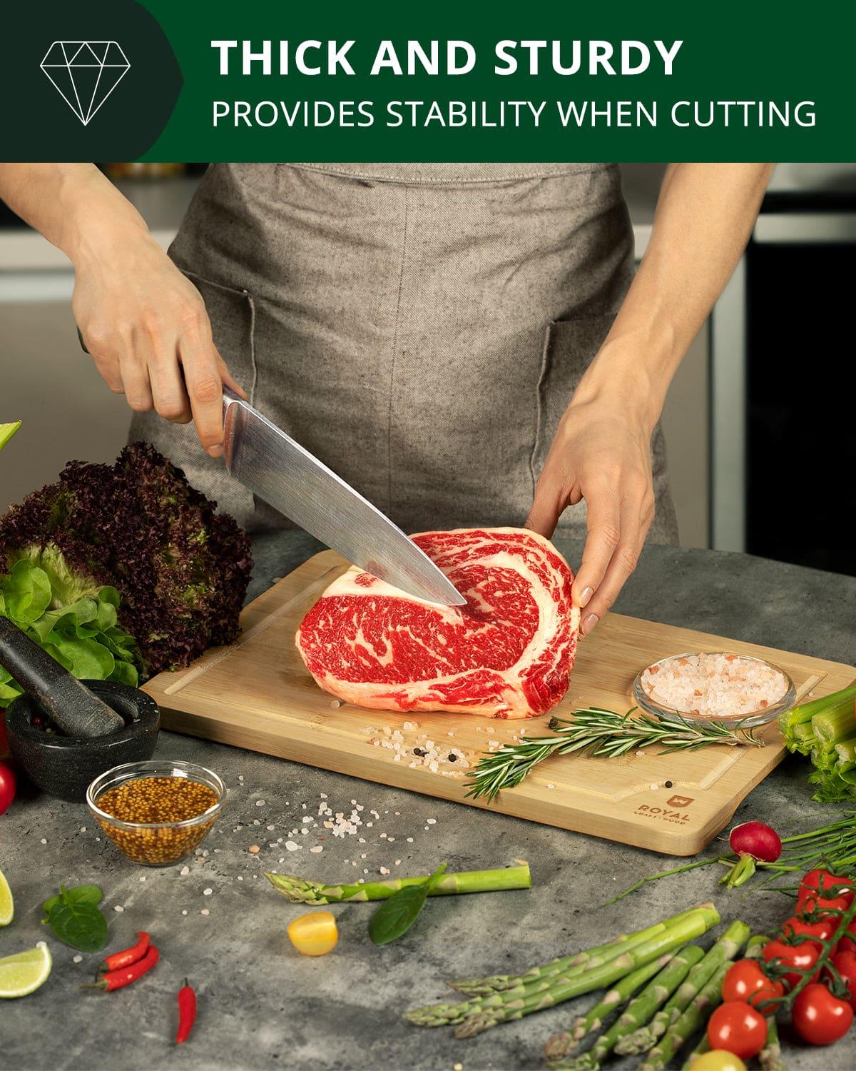 Cutting Board L, 15”x10” Royal Craft Wood