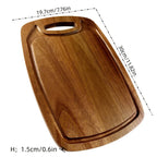 Cutting Board - Non-Slip Acacia Wood Large