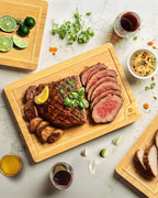 Cutting Board Set of 4, Bamboo Royal Craft Wood