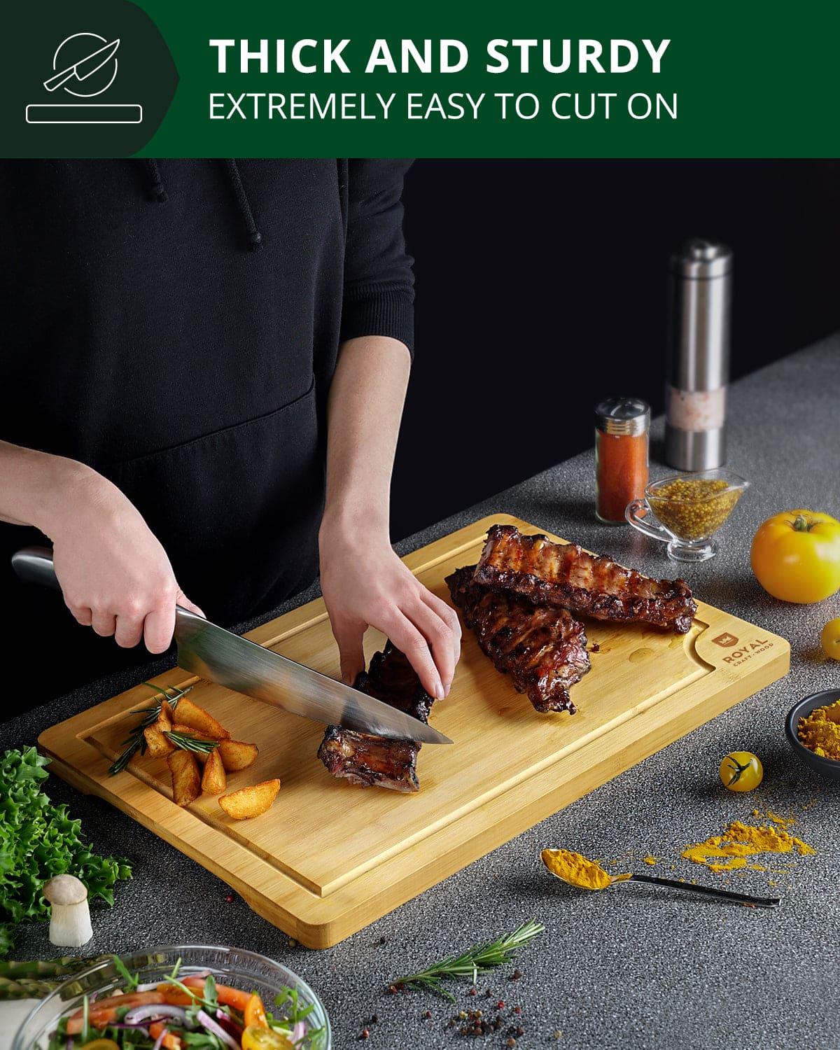 Cutting Board XL, 18”x12” Royal Craft Wood