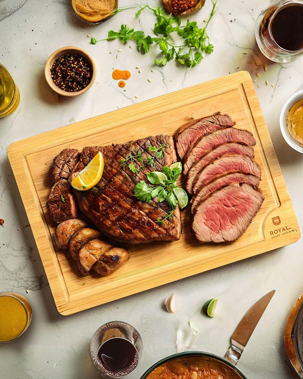Cutting Board XL, 18”x12” Royal Craft Wood