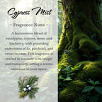 Cypress Mist, Premium Coconut-Soy Wax Tea Light Crystal Candle, 1oz