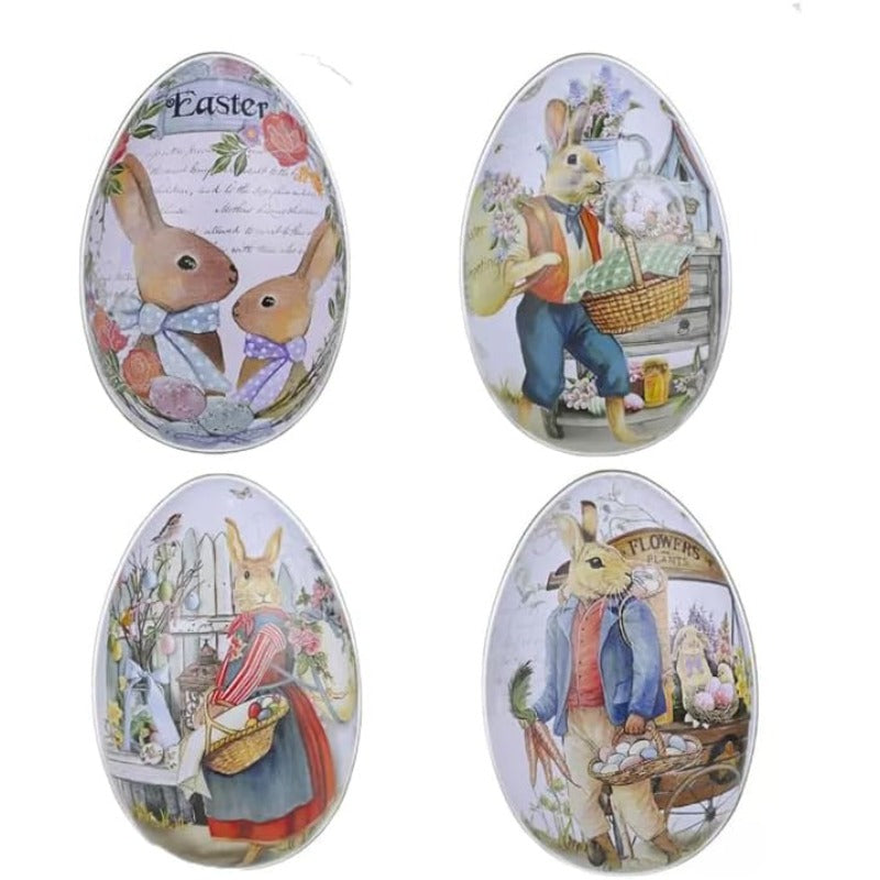 Tin Box - Reusable Metal Eggshell Style Small