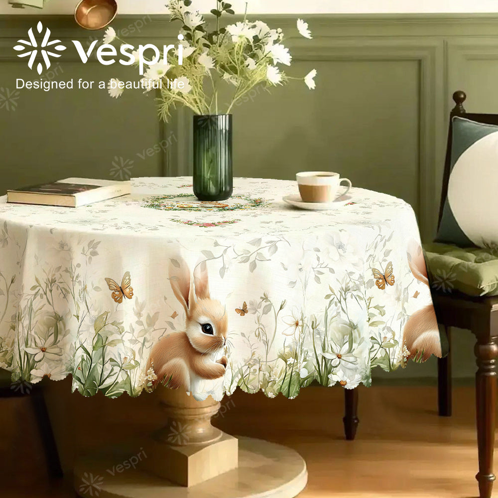 Tablecloth - Decorative Floral Round