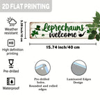 Welcome Sign - Rustic Metal Leprechaun Wall