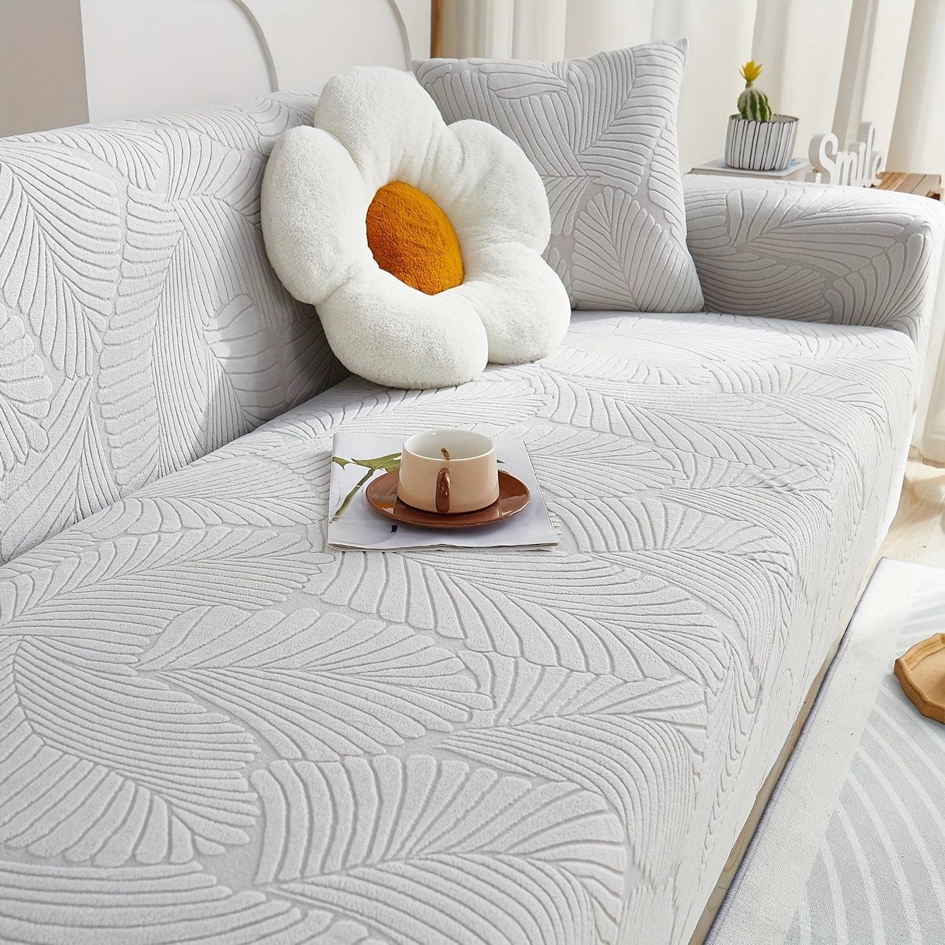 Premium Stretch Gray Couch Cover | Durable, Non-Slip & Versatile topspet