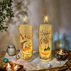 Crystal Electronic Candle Lights - Battery-Powered LED