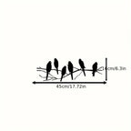 1pc Metal Wall Decor, Birds On Branch, Metal Birds Wall Art, Birds Sign Wall Art, Living Room Wall Art, Indoor Outdoor Decoration, Wall Hangings - House Of Avana
