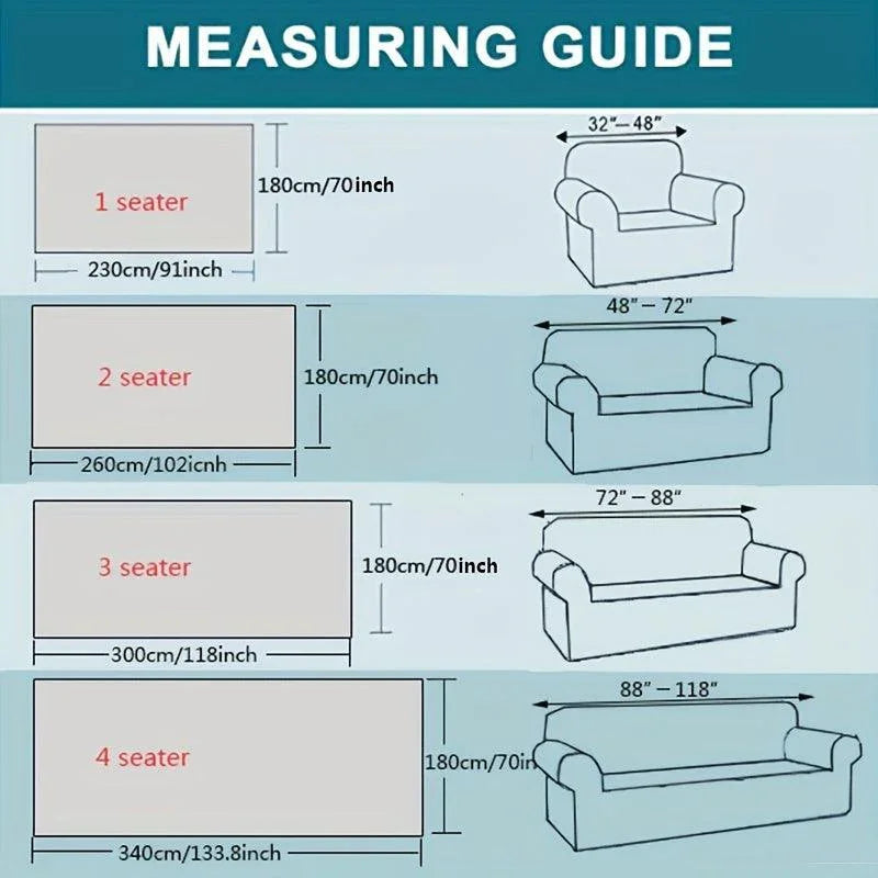 Luxurious Four Seasons Jacquard Slipcover | Waterproof Cover for Couch topspet