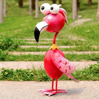 Red Metal Flamingo Sculpture - Handcrafted Love & Freedom Symbol, Durable Indoor/Outdoor Garden & Home Decor, No Electricity Needed, Multiple Poses Available, Vibrant Artistic Sculpture | Expressive Design, Flamingo Decor House Of Avana