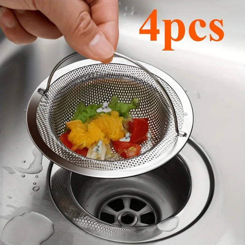 Sink Strainer - Rust-Resistant Stainless Steel with Handle