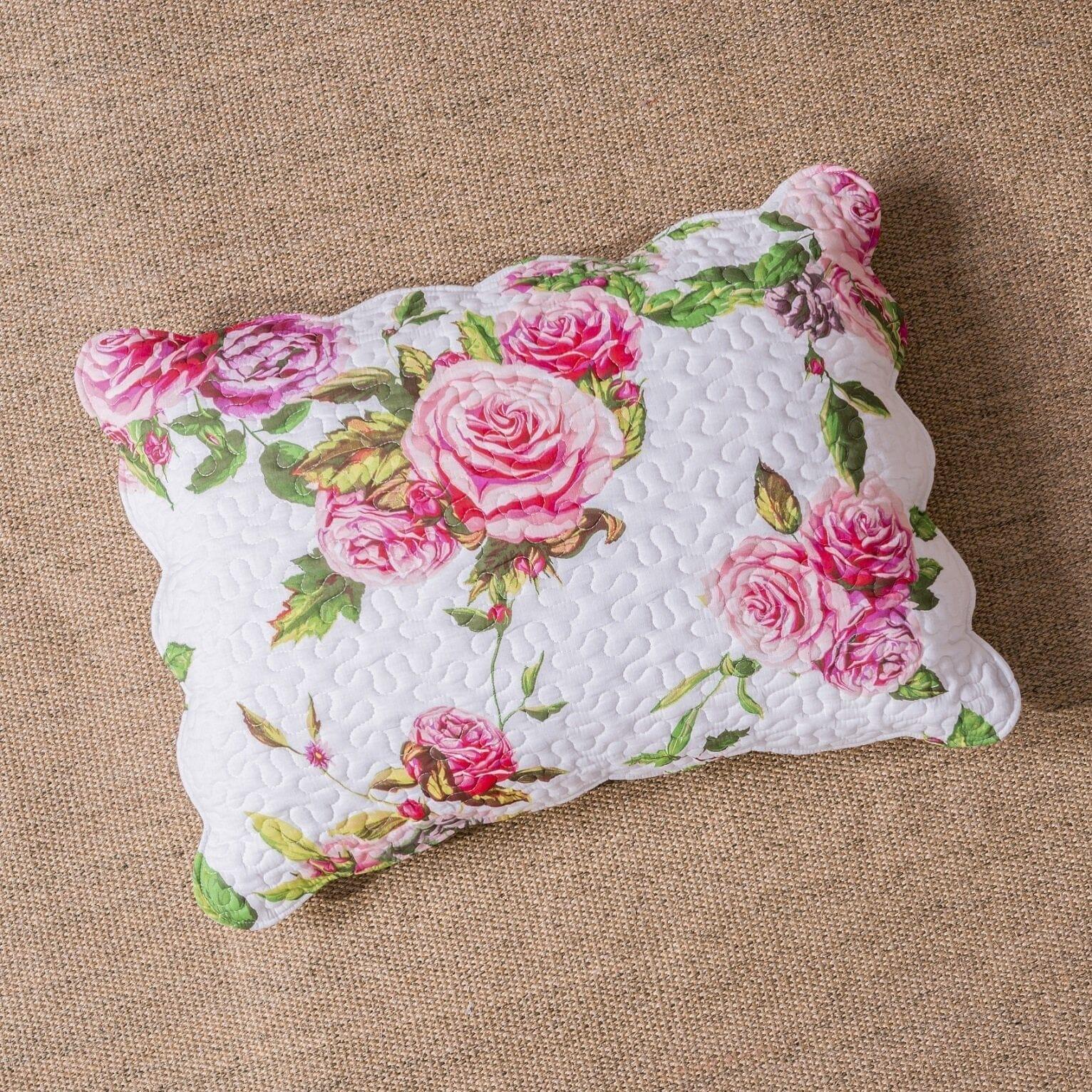 DaDa Bedding Bed in a Bag Bundle Set - Romantic Roses Lovely Blooming Floral Bedding Set (JHW-879) DaDalogy Bedding Collection