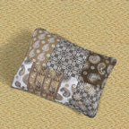 DaDa Bedding Bohemian Olive Brown Moroccan Paisley Floral Filigree Patchwork Cotton Bedspread Set (JHW-885) DaDalogy Bedding Collection