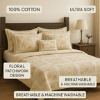 DaDa Bedding Cottage Floral Blossoming Patchwork Quilted Coverlet Bedspread Set (DXJ103112) DaDalogy Bedding Collection