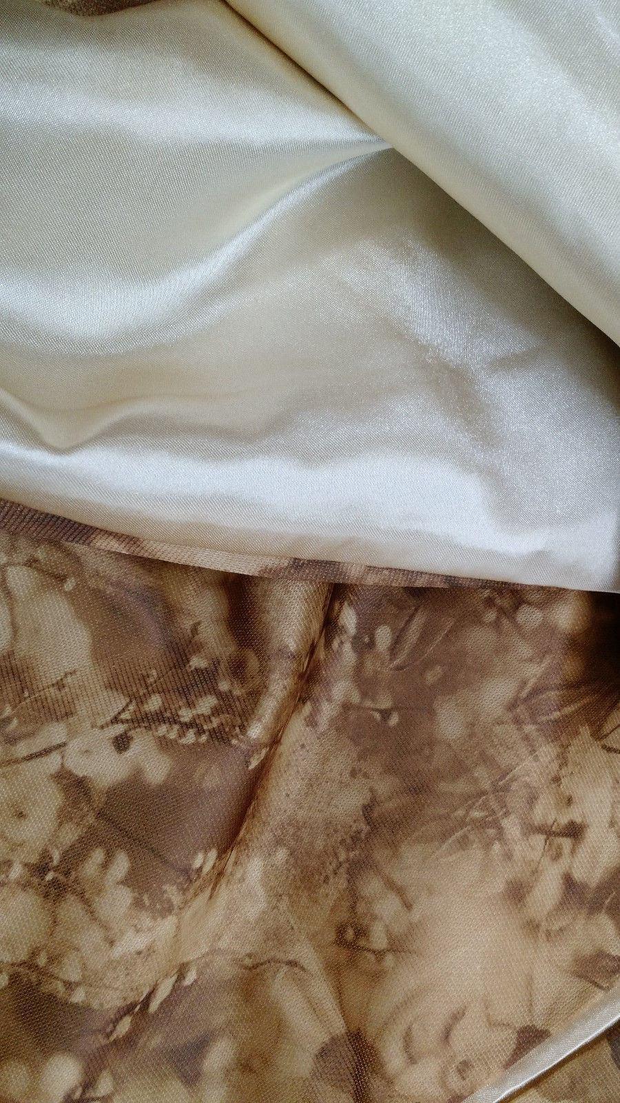 DaDa Bedding Earthy Tones Floral Brown Pleated Bed Skirt - 14" Drop (BS-BM6118L-1) DaDalogy Bedding Collection