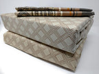 DaDa Bedding Geometric Striped Tan Brown Multi-Color Fitted + Flat Sheet & Pillow Cases Set (FSFS8279) DaDalogy Bedding Collection