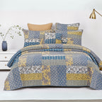 DaDa Bedding Honey Cove Garden Floral Paisley Cottage Patchwork Bedspread Set (JHW-957) DaDalogy Bedding Collection