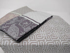 DaDa Bedding Jacquard Grey Floral Paisley Fitted Sheet & Pillow Cases Set (FTS8222) DaDalogy Bedding Collection