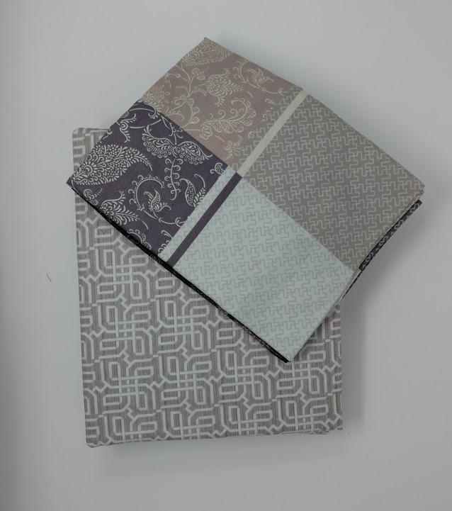 DaDa Bedding Jacquard Grey Floral Paisley Flat Sheet & Pillow Cases Set (FS8222) DaDalogy Bedding Collection