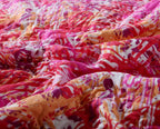 DaDa Bedding Lovely Pop of Colors Lightweight Reversible Quilted Bedspread Set (KBJ1625) DaDalogy Bedding Collection