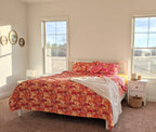 DaDa Bedding Lovely Pop of Colors Lightweight Reversible Quilted Bedspread Set (KBJ1625) DaDalogy Bedding Collection