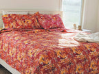 DaDa Bedding Lovely Pop of Colors Lightweight Reversible Quilted Bedspread Set (KBJ1625) DaDalogy Bedding Collection