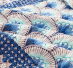 DaDa Bedding Mediterranean Blue Mint Green Patchwork Quilted Bedspread Set (JHW-884) DaDalogy Bedding Collection