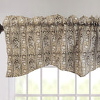 DaDa Bedding Moroccan Paisley Filigree Floral Window Curtain Valance - 18" x 52" (JHW-885) DaDalogy Bedding Collection