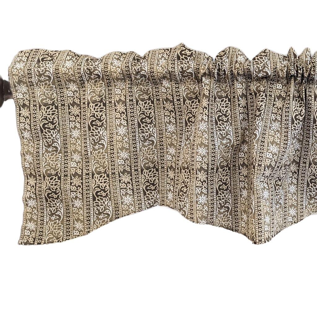 DaDa Bedding Moroccan Paisley Filigree Floral Window Curtain Valance - 18" x 52" (JHW-885) DaDalogy Bedding Collection