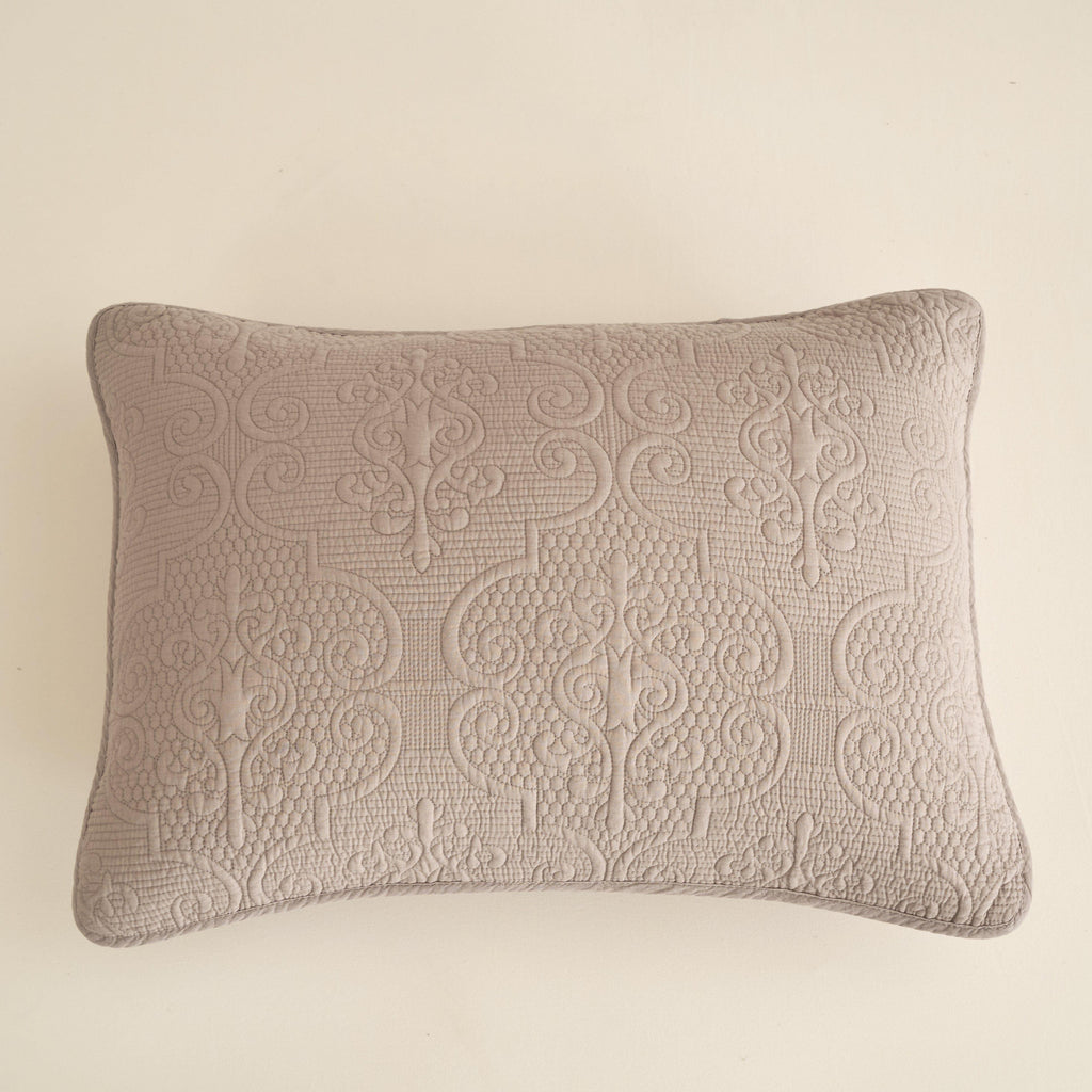 DaDa Bedding Neutral Taupe Beige Sandy Elegant Matelasse Cotton Quilted Bedspread Set (JHW-585) DaDalogy Bedding Collection
