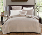 DaDa Bedding Neutral Taupe Beige Sandy Elegant Matelasse Cotton Quilted Bedspread Set (JHW-585) DaDalogy Bedding Collection
