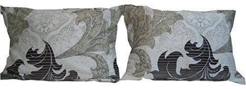 DaDa Bedding Paisley Grey Floral Leaves Fitted Sheet & Pillow Cases Set (FTS8197) DaDalogy Bedding Collection