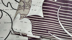 DaDa Bedding Paisley Grey Floral Leaves Fitted Sheet & Pillow Cases Set (FTS8197) DaDalogy Bedding Collection
