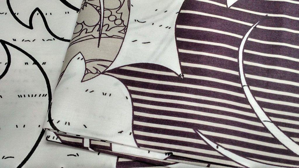 DaDa Bedding Paisley Grey Floral Leaves Fitted Sheet & Pillow Cases Set (FTS8197) DaDalogy Bedding Collection
