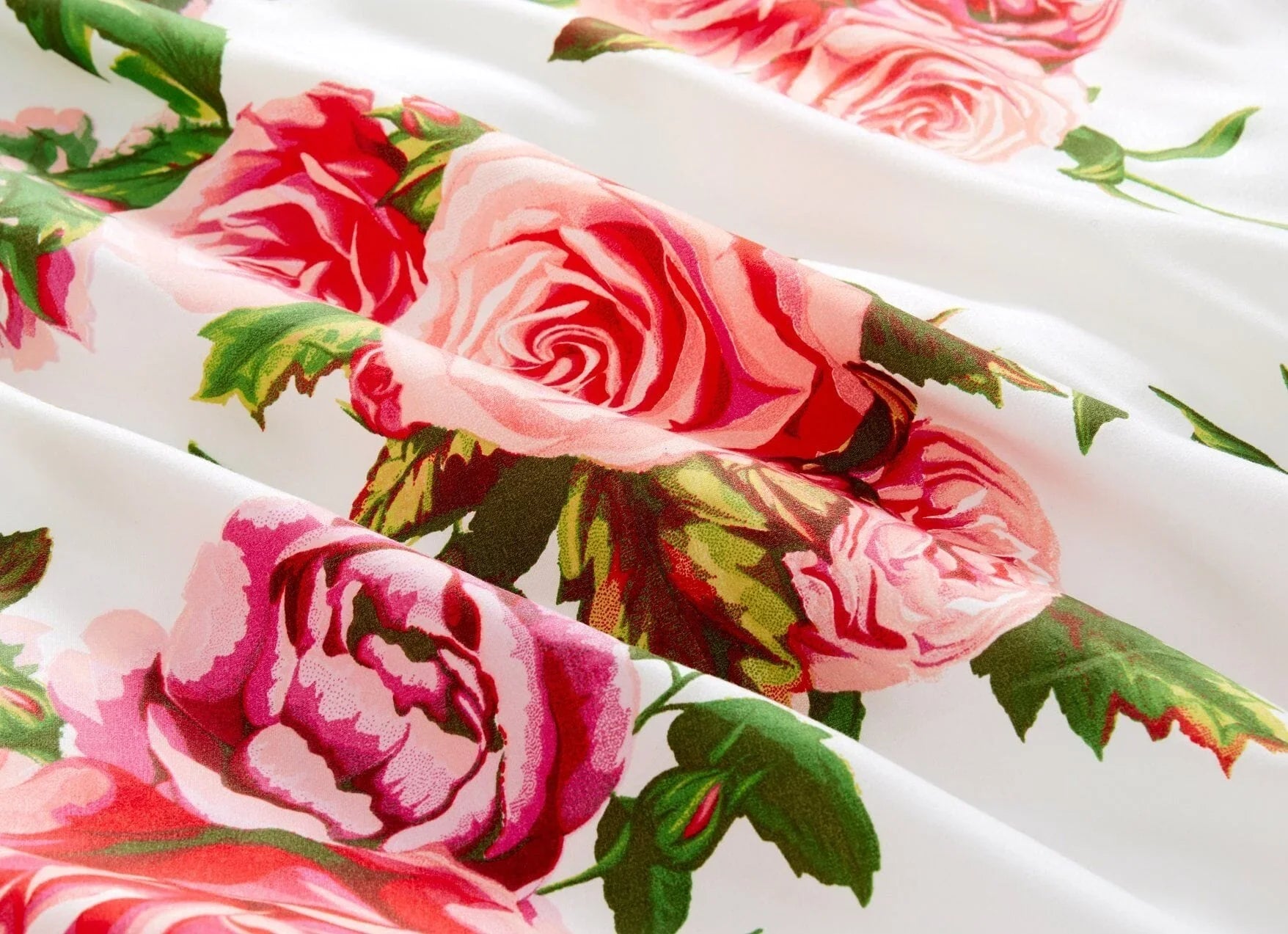 DaDa Bedding Romantic Roses Lovely Spring Pink Floral Duvet Cover Set w/ Pillow Cases (JHW-879) DaDalogy Bedding Collection
