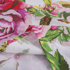 DaDa Bedding Romantic Roses Lovely Spring Pink Floral Garden Fitted & Flat Bed Sheet Set w/ Pillow Cases (JHW879) DaDalogy Bedding Collection