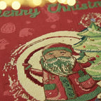 DaDa Bedding Set of 4-Pieces Red Santa Claus Christmas Tapestry Placemats 13” x 19” (17615) DaDalogy Bedding Collection