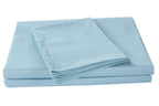DaDa Bedding Soothing SeaFoam Sky Blue Cotton Fitted Bed Sheet w/Pillow Cases (JHW604) DaDalogy Bedding Collection