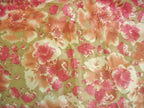 DaDa Bedding Sunrise Hibiscus Floral Dust Ruffle Pleated Satiny Pink Bed Skirt - 14" Drop  (BS-BM465L-1) DaDalogy Bedding Collection