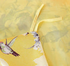 DaDa Bedding Sunshine Yellow Hummingbirds Floral Duvet Cover Set w/ Pillow Cases (JHW-925) DaDalogy Bedding Collection