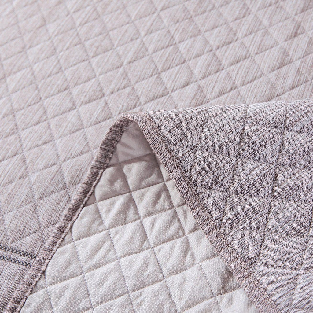 DaDa Bedding Whimsical Lavender Grey Cottage Soft Quilted Coverlet Bedspread Set (JHW866) DaDalogy Bedding Collection