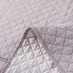 DaDa Bedding Whimsical Lavender Grey Cottage Soft Quilted Coverlet Bedspread Set (JHW866) DaDalogy Bedding Collection
